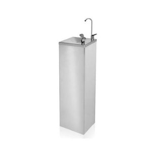 FUENTE DE AGUA MANUAL DE ACERO INOX CON LLENAVASOS