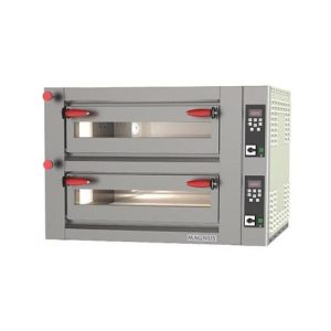 HORNO DE PIZZA ELÈCTRICO  CON CÁMARA TOTALMENTE EN LADRILLO REFRACTARIO, 2 CÁMARAS 1020x1035x150 mm - digital