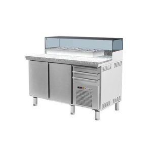 MESA REFRIGERADA PARA PIZZA CON KIT REFRIGERADO INCORPORADO, 325 l