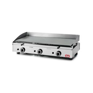 PLANCHA DE ASAR A GAS EN ACERO PULIDO 955x400 mm
