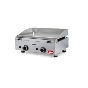 PLANCHA DE ASAR A GAS EN ACERO CON CROMO DURO, 555x400 mm