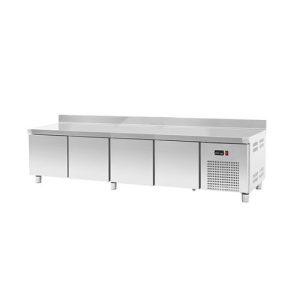 MESA BAJA REFRIGERADA PARA LÍNEA DE COCINA CON 4 CAJONES, 167 L