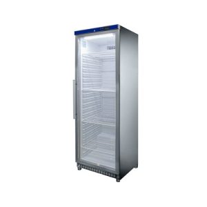 ARMARIO FRIGORÍFICO DE CONSERVACIÓN CON PUERTA DE CRISTAL 396 l - INOX