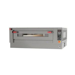 HORNO DE PIZZA ELÈCTRICO CON PLATO REFRACTARIO GIRATORIO, 1 cámara 1050x1050x150 mm