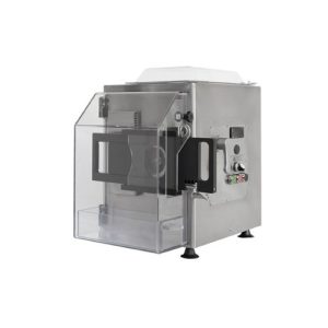 PICADORA DE CARNE REFRIGERADA 300 kg/h CON FORMADORA DE HAMBURGUESAS Y VITRINA CENTRAL